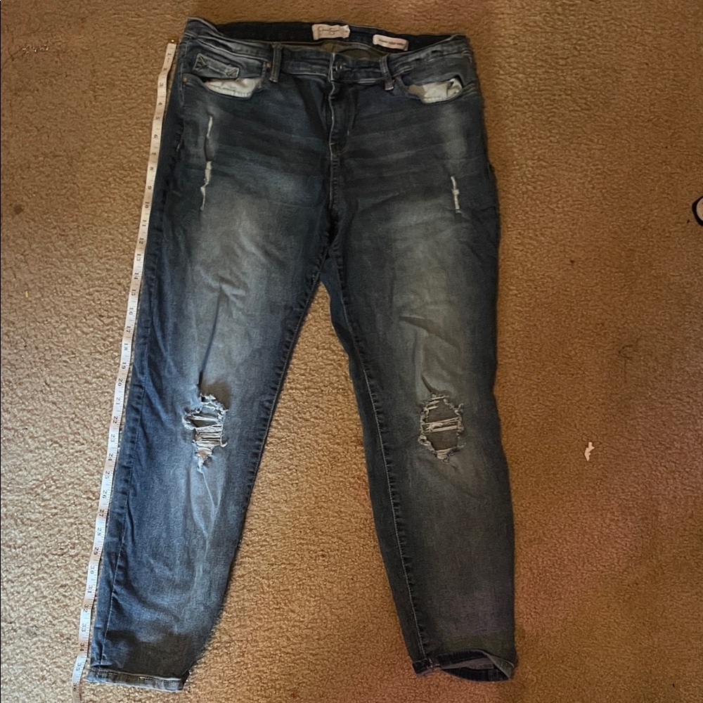 Jessica Simpson Distressed Blue Denim
